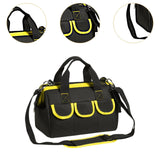 Maxbell Tool Storage Bag Sturdy Tools Shoulder Bag for Plumber Technicians Craftsmen Yellow