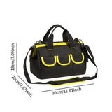 Maxbell Tool Storage Bag Sturdy Tools Shoulder Bag for Plumber Technicians Craftsmen Yellow