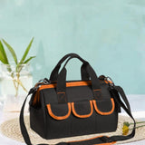 Maxbell Tool Storage Bag Sturdy Tools Shoulder Bag for Plumber Technicians Craftsmen Orange