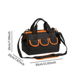 Maxbell Tool Storage Bag Sturdy Tools Shoulder Bag for Plumber Technicians Craftsmen Orange