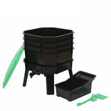 Maxbell Worm Compost Bin Easy Setup Worm Composter for Indoor Outdoor Farm Household