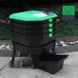 Maxbell Worm Compost Bin Easy Setup Worm Composter for Indoor Outdoor Farm Household