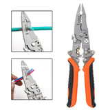 Maxbell 12 in 1 Foldable Wire Stripper Crimper Sturdy Ergonomic Handle Cable Twister