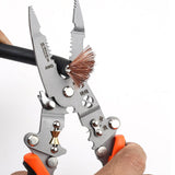 Maxbell 12 in 1 Foldable Wire Stripper Crimper Sturdy Ergonomic Handle Cable Twister