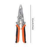 Maxbell 12 in 1 Foldable Wire Stripper Crimper Sturdy Ergonomic Handle Cable Twister