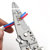 Maxbell 12 in 1 Foldable Wire Stripper Crimper Sturdy Ergonomic Handle Cable Twister