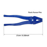 Maxbell Glass Running Pliers Compact Blue for Stained Glass Work Glass Breaking Tool