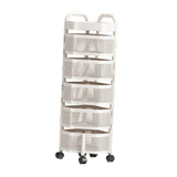 Maxbell Rotating Storage Rack 5 Tier Kitchen Storage Cart for Kitchen Bedroom
