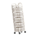 Maxbell Rotating Storage Rack 5 Tier Kitchen Storage Cart for Kitchen Bedroom