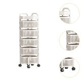 Maxbell Rotating Storage Rack 5 Tier Kitchen Storage Cart for Kitchen Bedroom