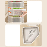 Maxbell Rotating Storage Rack 5 Tier Kitchen Storage Cart for Kitchen Bedroom