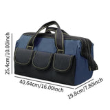 Maxbell 16 inch Wide Mouth Tool Bag for Mechanics DIY Enthusiasts Construction Worker Blue