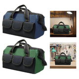 Maxbell 16 inch Wide Mouth Tool Bag for Mechanics DIY Enthusiasts Construction Worker Blue