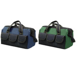 Maxbell 16 inch Wide Mouth Tool Bag for Mechanics DIY Enthusiasts Construction Worker Blue