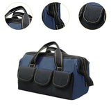 Maxbell 16 inch Wide Mouth Tool Bag for Mechanics DIY Enthusiasts Construction Worker Blue