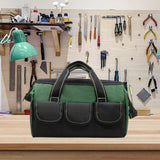 Maxbell 16 inch Wide Mouth Tool Bag for Mechanics DIY Enthusiasts Construction Worker Green