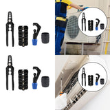 Maxbell Copper Tube Rounder Kit Plumbing Tools Labor Saving Plumbing Tool 4Piece Set 0.25In Straightener