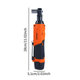 Maxbell 90 Degree Cordless Electric Ratchet Wrench for Garage 12V Power Ratchet Tool