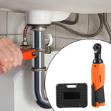Maxbell 90 Degree Cordless Electric Ratchet Wrench for Garage 12V Power Ratchet Tool