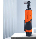 Maxbell 90 Degree Cordless Electric Ratchet Wrench for Garage 12V Power Ratchet Tool