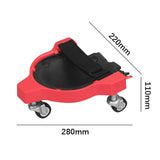 Maxbell 2x Rolling Knee Creeper Pads Practical with Castors for Worker Painting Home