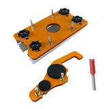 Maxbell Slotted Bracket Power Tools Parts for 65mm Trimming Machine Cupboard Cabinet No Clear Cover