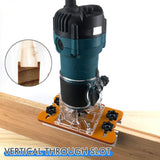 Maxbell Slotted Bracket Power Tools Parts for 65mm Trimming Machine Cupboard Cabinet No Clear Cover