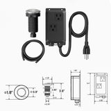 Maxbell Garbage Disposal Air Switch Kit Easy to Install Convenient on Off Air Button