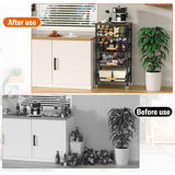 Maxbell 5 Tier Rolling Utility Cart Storage Shelves for Bathroom Garage Laundry Room