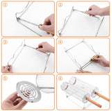 Maxbell 2x Rolling Grilling Baskets Portable BBQ Net for Picnic Outdoor Camping