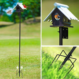 Maxbell Bird Feeder Pole Gifts Bird Feeding Station for Wind Chimes Lanterns Baskets