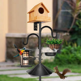 Maxbell Bird Feeder Pole Gifts Bird Feeding Station for Wind Chimes Lanterns Baskets