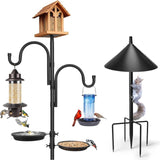 Maxbell Bird Feeder Pole Gifts Bird Feeding Station for Wind Chimes Lanterns Baskets