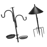 Maxbell Bird Feeder Pole Gifts Bird Feeding Station for Wind Chimes Lanterns Baskets