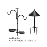 Maxbell Bird Feeder Pole Gifts Bird Feeding Station for Wind Chimes Lanterns Baskets