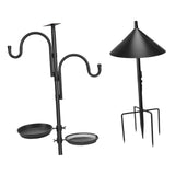 Maxbell Bird Feeder Pole Gifts Bird Feeding Station for Wind Chimes Lanterns Baskets