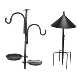 Maxbell Bird Feeder Pole Gifts Bird Feeding Station for Wind Chimes Lanterns Baskets