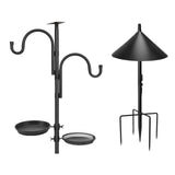 Maxbell Bird Feeder Pole Gifts Bird Feeding Station for Wind Chimes Lanterns Baskets