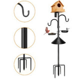Maxbell Bird Feeder Pole Gifts Bird Feeding Station for Wind Chimes Lanterns Baskets
