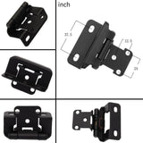 Maxbell 50x 1/2inch Cabinet Door Hinges Replacement for RV Easy to Install Accessory