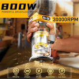 Maxbell Wood Router Tool Professional Electric Trimmer for Bookcase Trimming Carving
