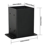 Maxbell Post Base Post Bracket Kit Solid Steel for Wood or Concrete Floors Versatile 2Pcs