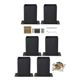 Maxbell Post Base Post Bracket Kit Solid Steel for Wood or Concrete Floors Versatile 2Pcs