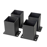 Maxbell Post Base Post Bracket Kit Solid Steel for Wood or Concrete Floors Versatile 2Pcs
