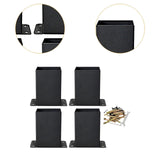 Maxbell Post Base Post Bracket Kit Solid Steel for Wood or Concrete Floors Versatile 4Pcs