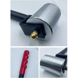 Maxbell Metal Manual Seam Roller 36x6cm for Corner Sealing Heavy Duty Smooth Surface