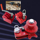 Maxbell Chicken Farm Lifter Winch Easy to Use Sturdy Maximum Load 500kg Carbon Steel Iron Ring