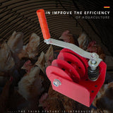 Maxbell Chicken Farm Lifter Winch Easy to Use Sturdy Maximum Load 500kg Carbon Steel Hand Crank