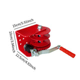 Maxbell Chicken Farm Lifter Winch Easy to Use Sturdy Maximum Load 500kg Carbon Steel Hand Crank