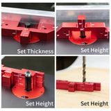 Maxbell 14Pcs Router Table Saw Setup Bars with Storage Case Sturdy Woodworking Setup